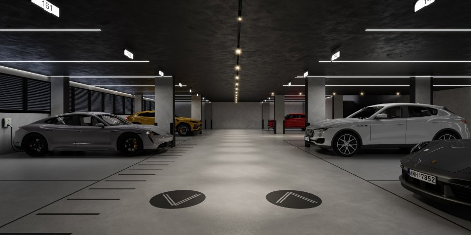 A garage designed around the cars it receives
