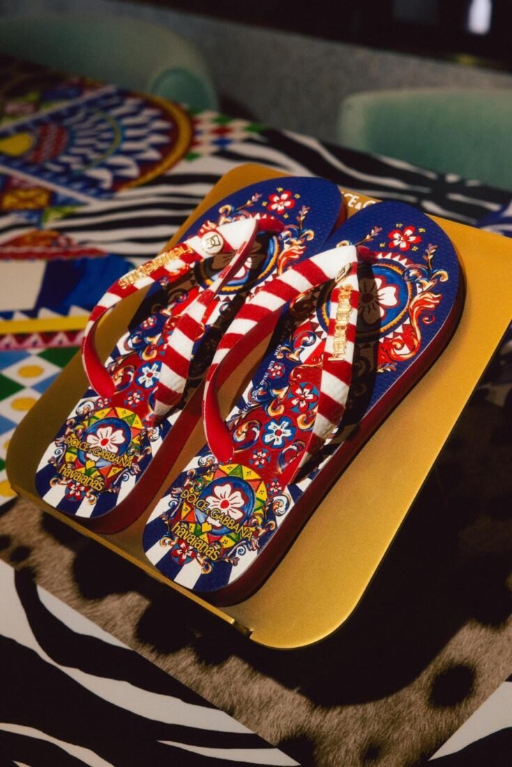 Havaianas meets Dolce & Gabbana through four printed surfaces