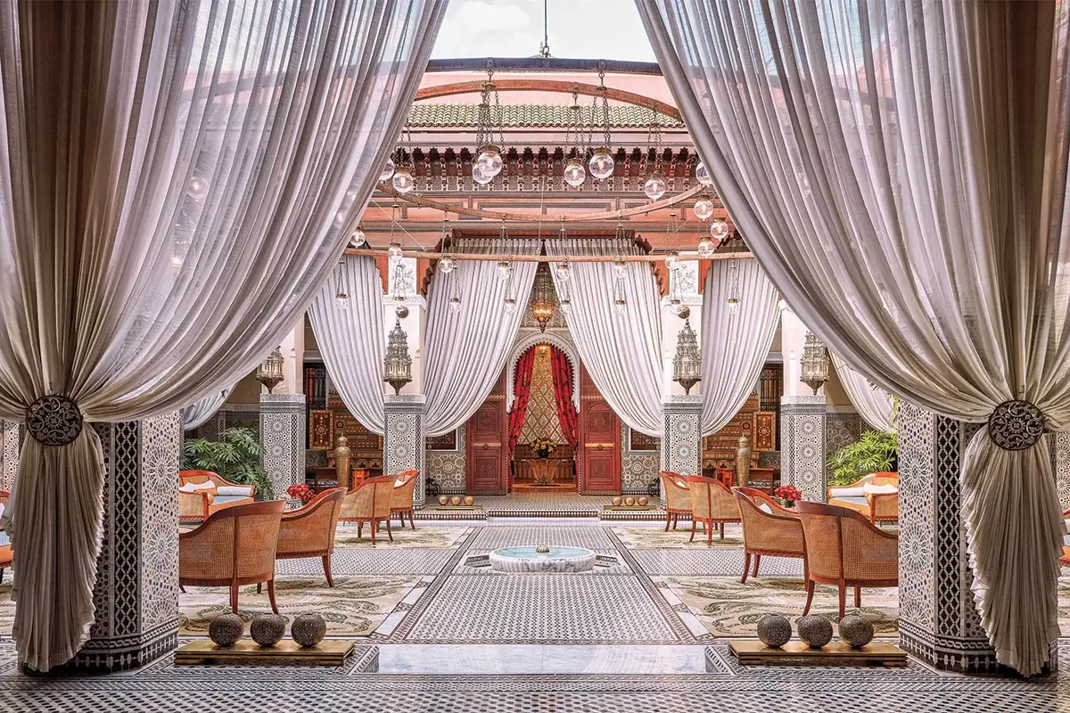 Architecture and craft at Royal Mansour in Marrakech.