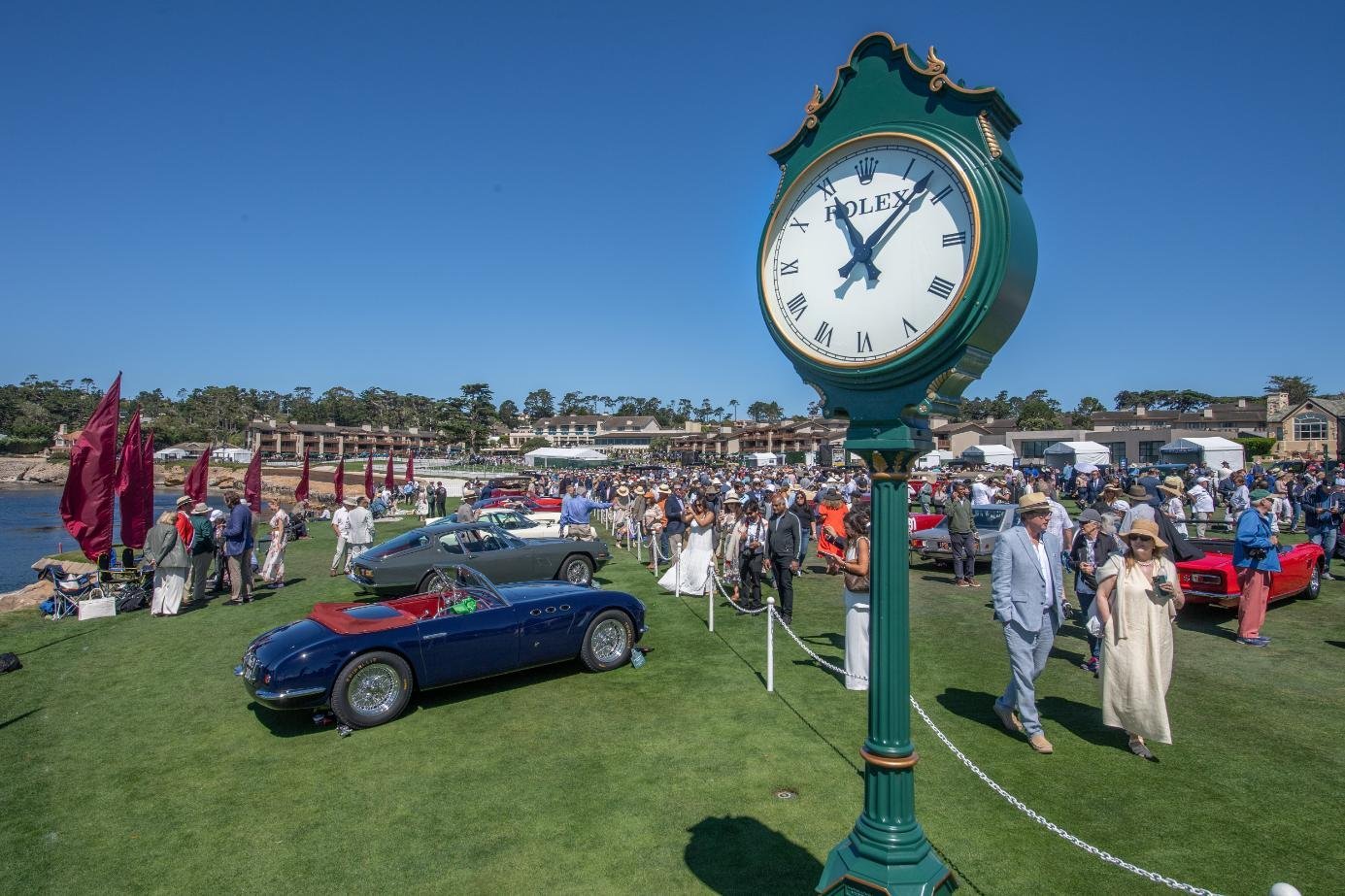 The 18th fairway of Pebble Beach Golf Links during the Concours