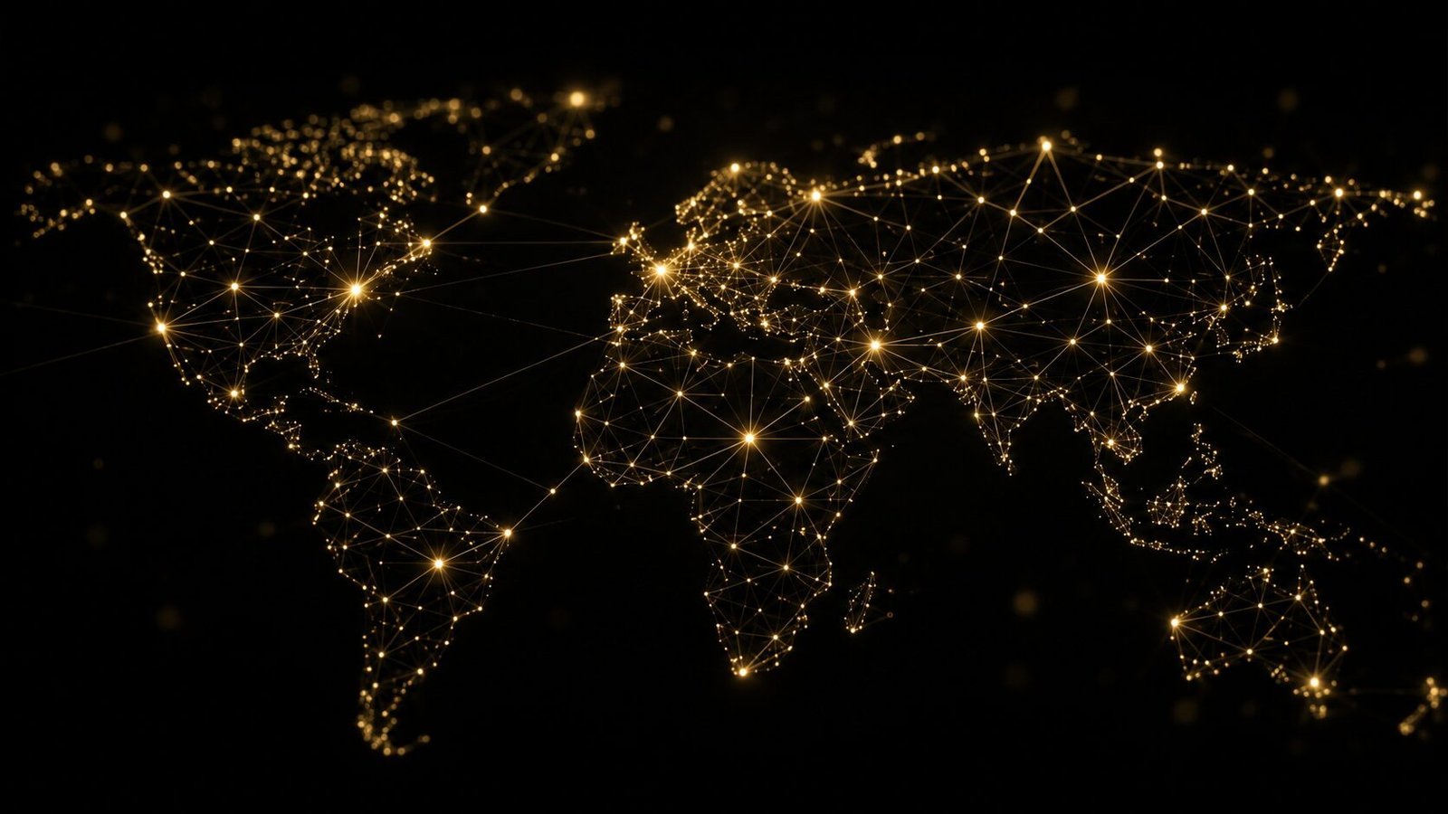 Illustration of the new global elite formed by artificial intelligence in a corporate setting