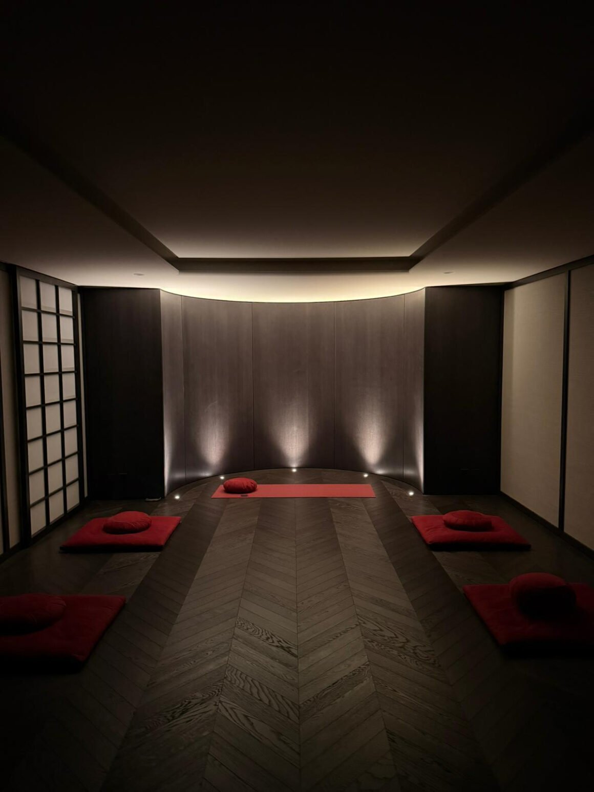 A guided meditation session at ALL HERE, Geneva