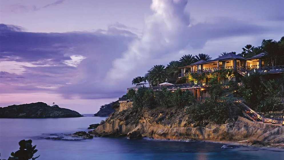 Giorgio Armani's villa above the sea in Antigua