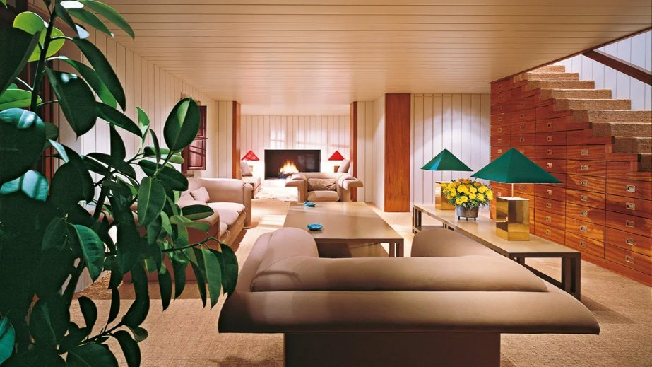 Interior of Giorgio Armani's house in Forte dei Marmi