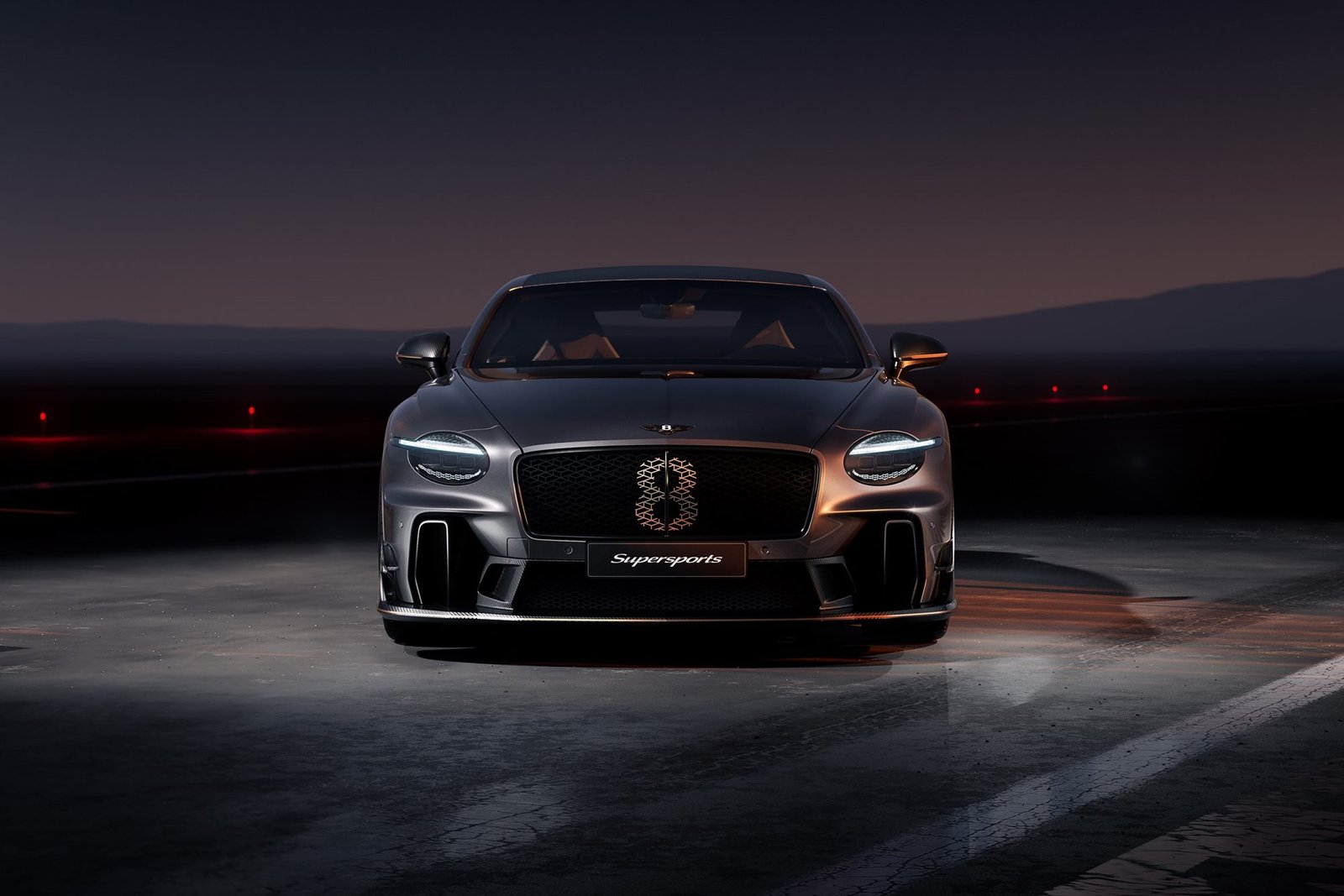 Front view of the Bentley Supersports