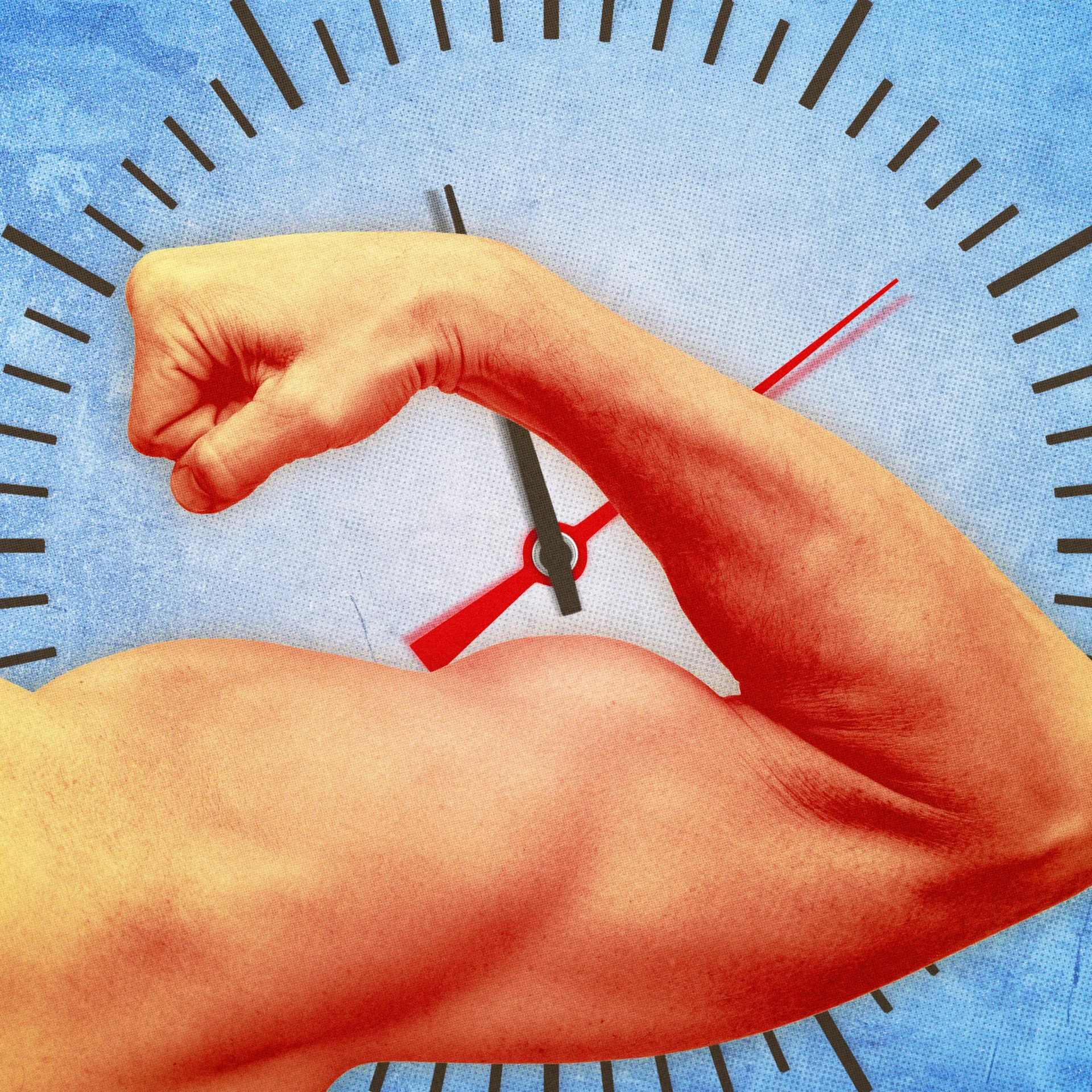 Opening image for a story on strength training and building muscle