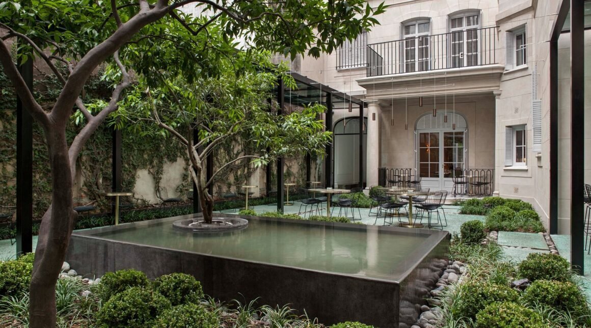 The garden at Casa Cavia, Palermo Chico, Buenos Aires