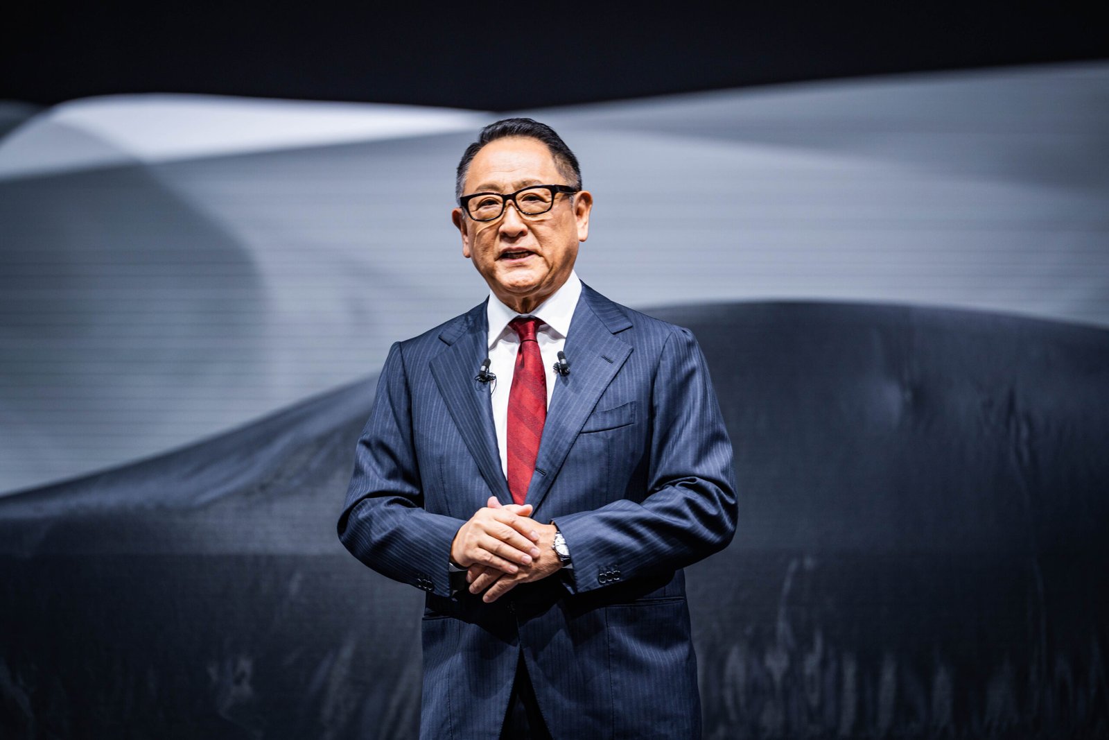 Akio Toyoda at the Century press briefing
