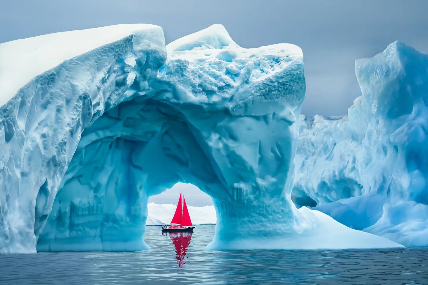 Greenland's coastal ice landscape. Archive image.