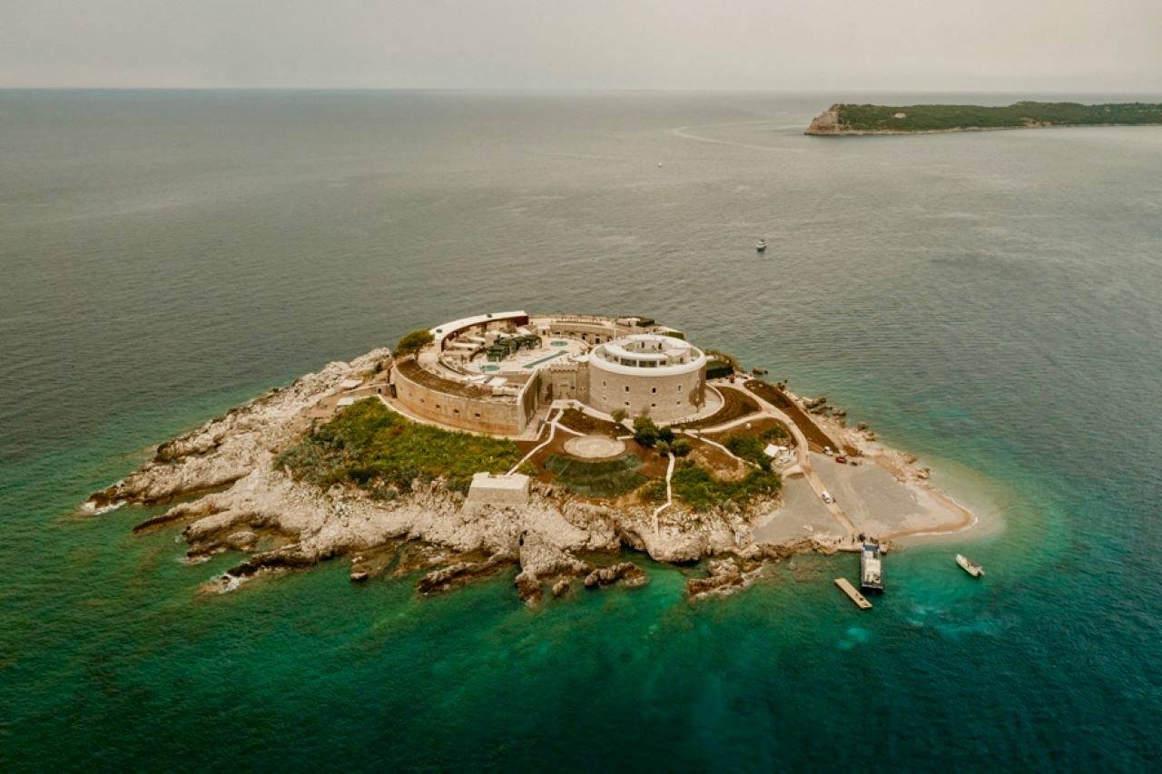 Mamula Island, at the entrance to the Bay of Kotor. Archive image.