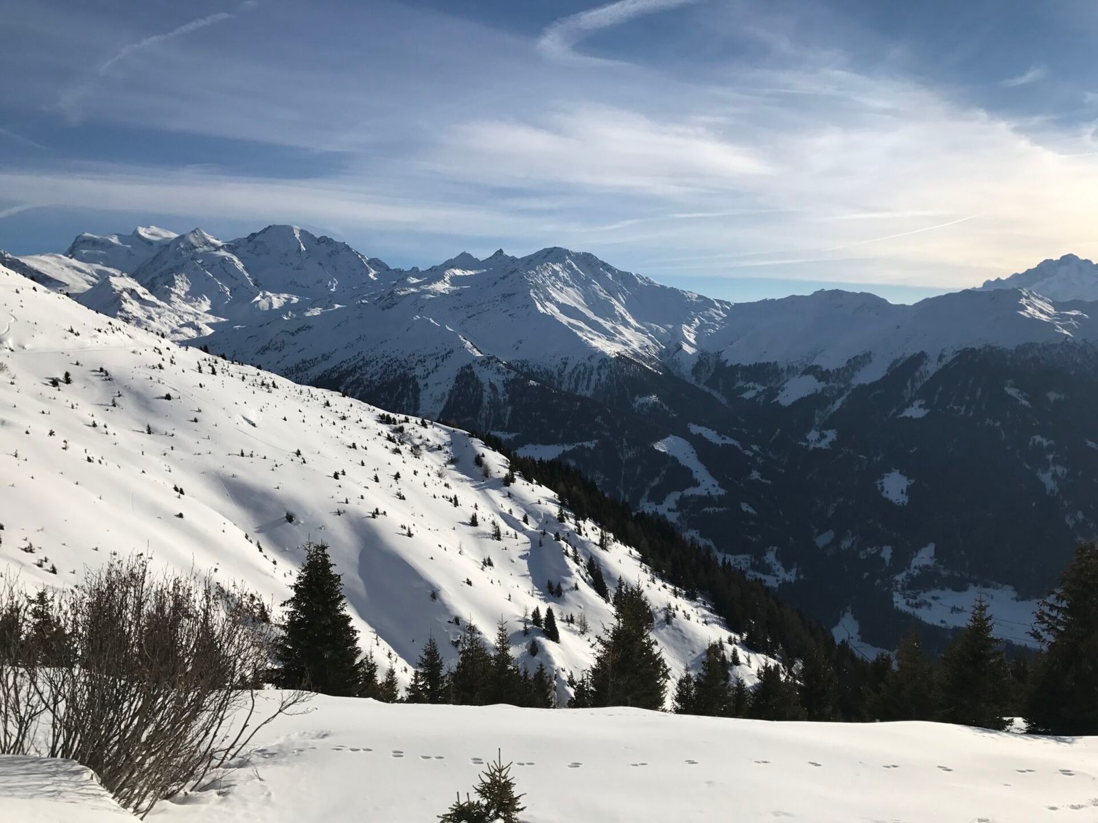 Verbier ski resort in the Swiss Alps