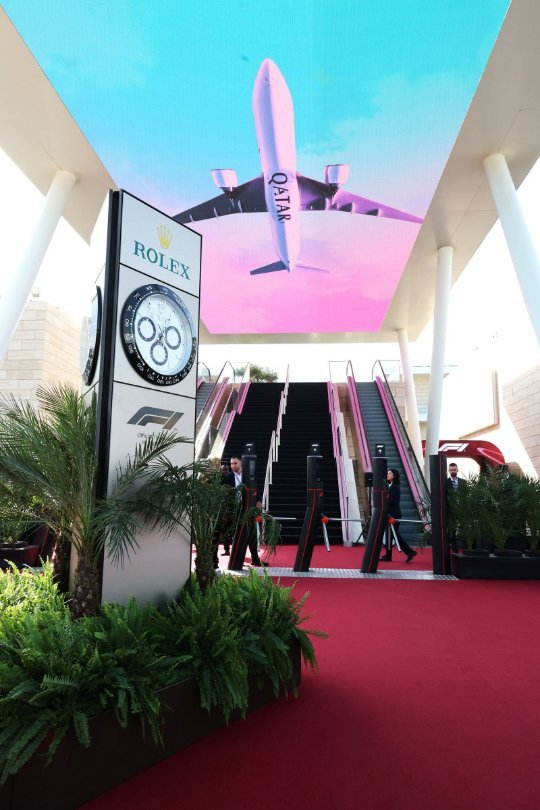 Guests in the Formula 1 Paddock Club at the Qatar Grand Prix