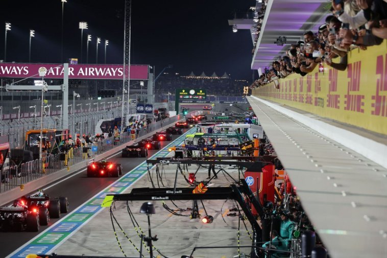Paddock Club suite above the pit lane at Lusail International Circuit