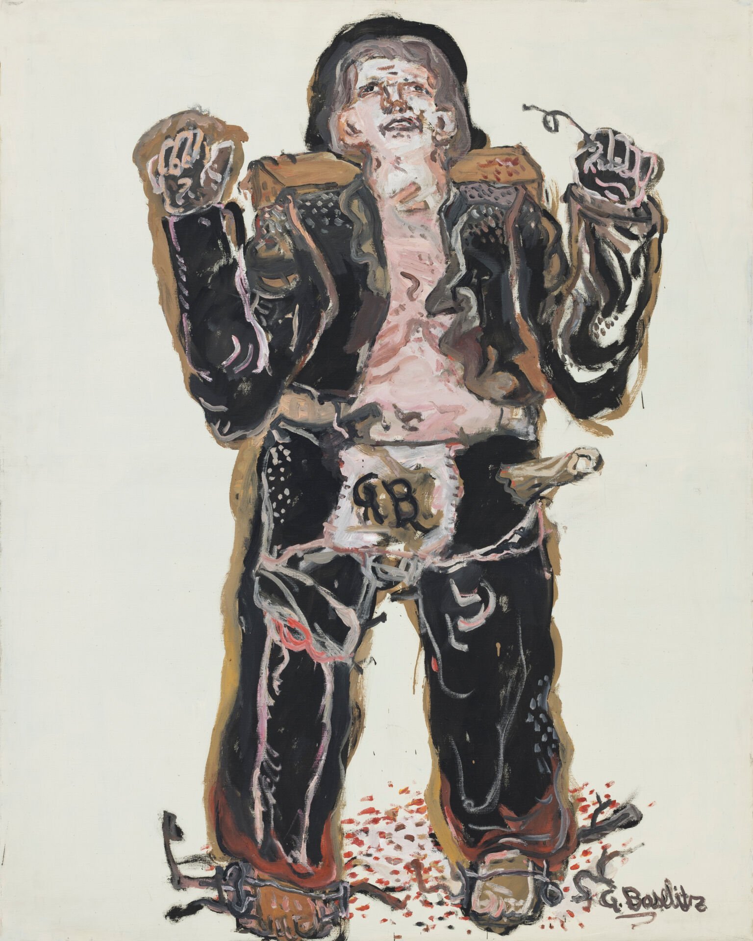 Spekulatius, 1965, by Georg Baselitz, from the Heroes series