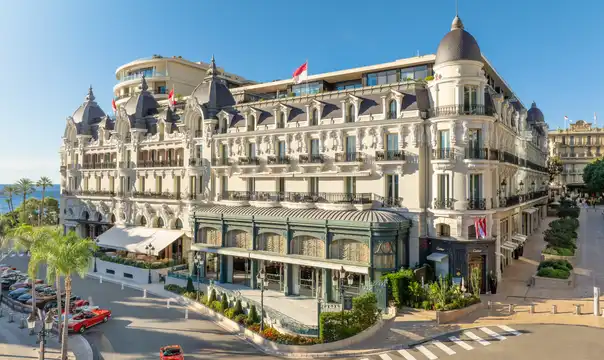 Facade of the Hôtel de Paris Monte-Carlo on Place du Casino