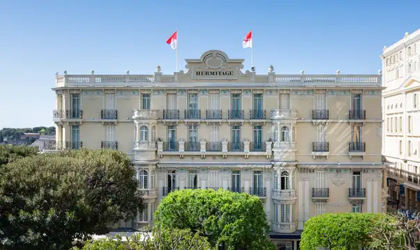 Belle Époque facade of the Hôtel Hermitage Monte-Carlo