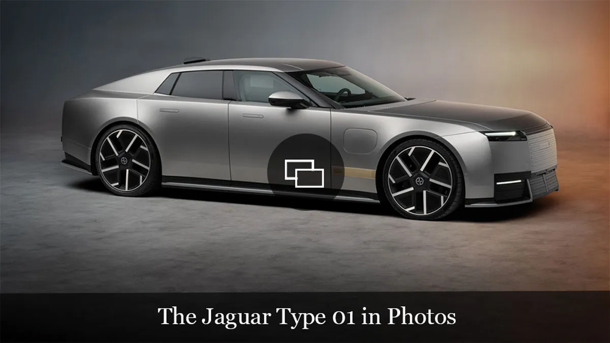Jaguar Type 01 seen from a front angle