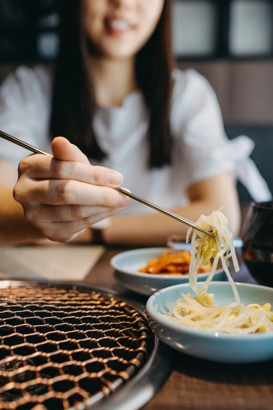 A traditional Japanese meal laid out on a table