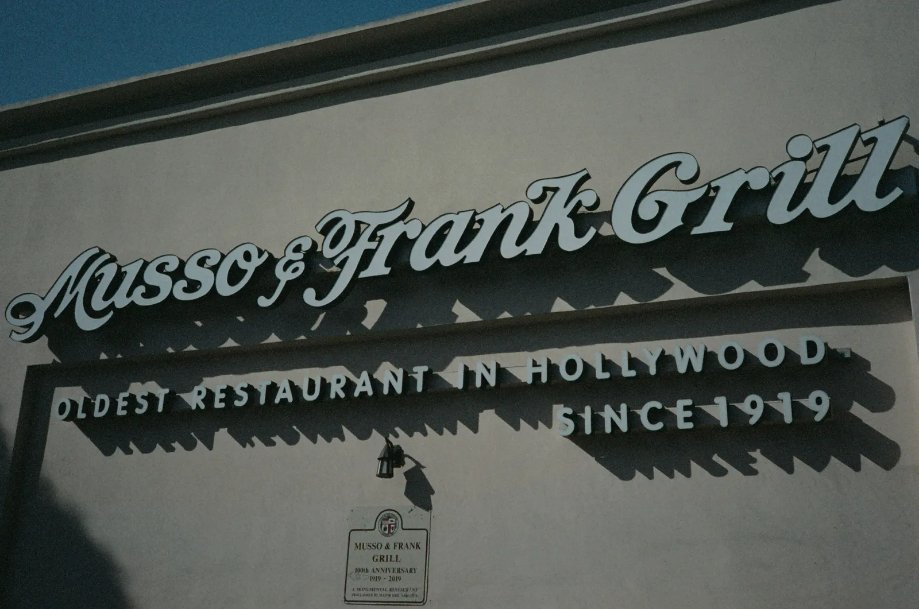Musso and Frank Grill on Hollywood Boulevard