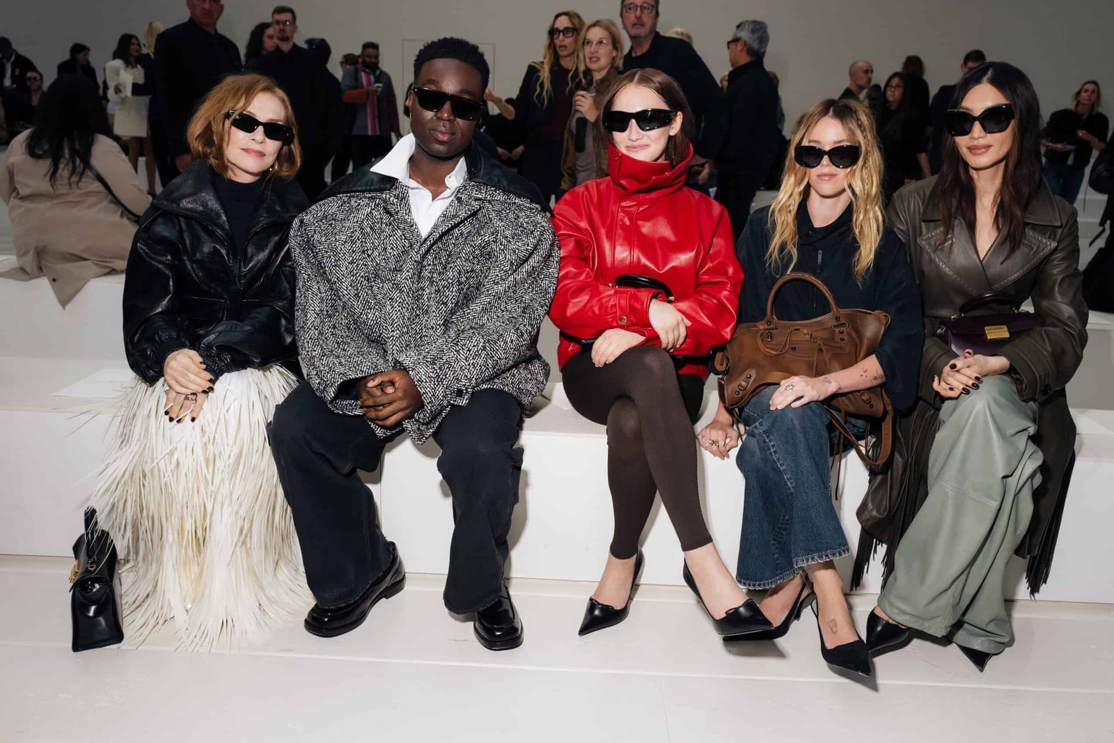 Front row at the Balenciaga Spring/Summer 2027 show, Tennis Club de Paris