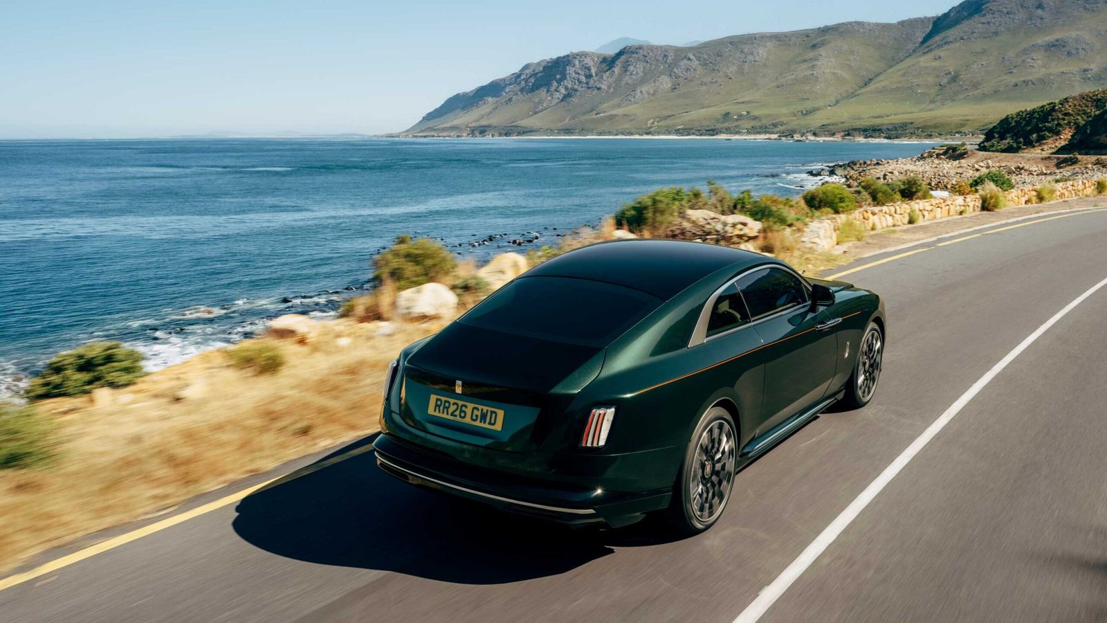 Rolls-Royce Spectre Series II on a coastal road
