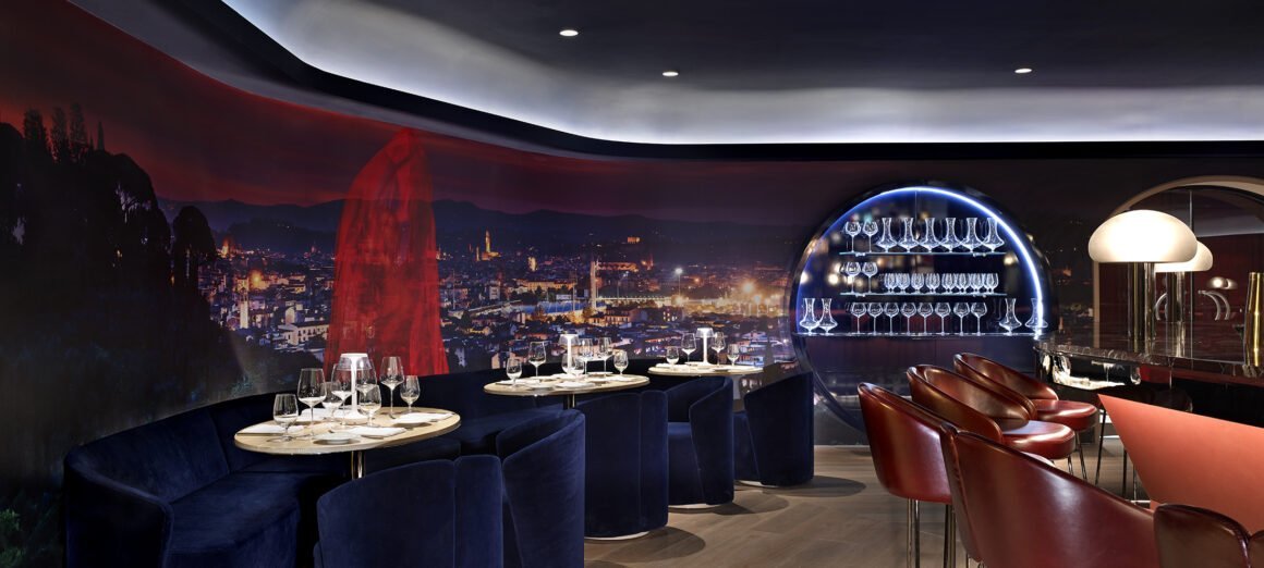 Dining room of Sofia in Yorkville, designed by Studio Munge
