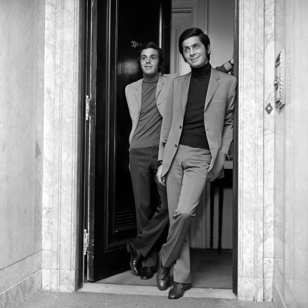 Valentino Garavani with a couture design