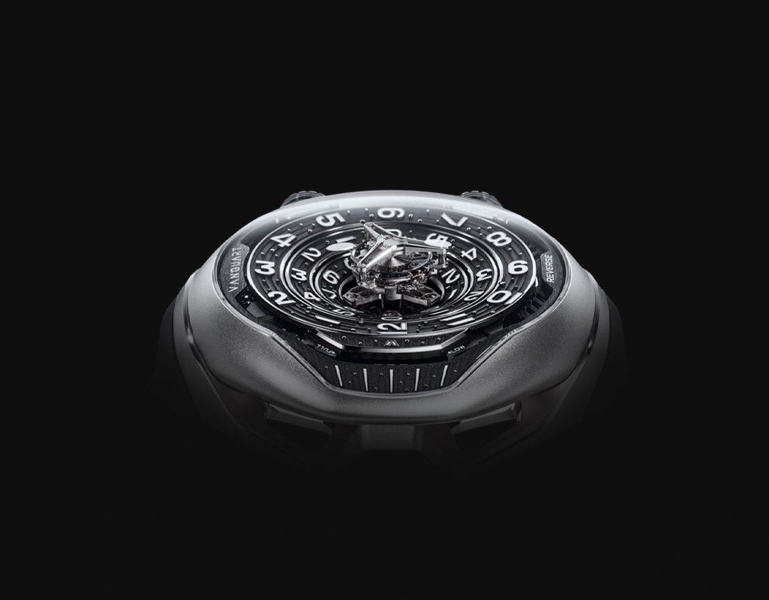 Vanguart Black Hole Tourbillon on a dark background