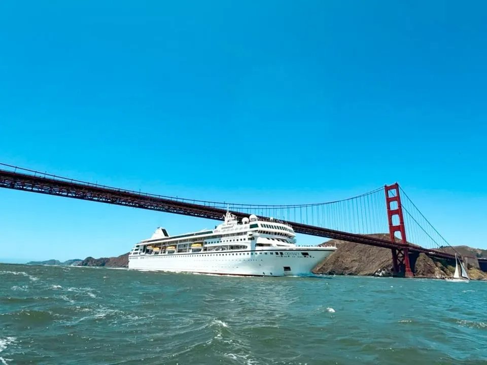 The Villa Vie Odyssey residential ship at sea