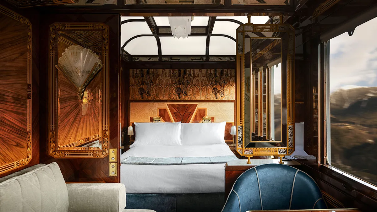 Grand Suite aboard the Venice Simplon-Orient-Express, Art Deco interior