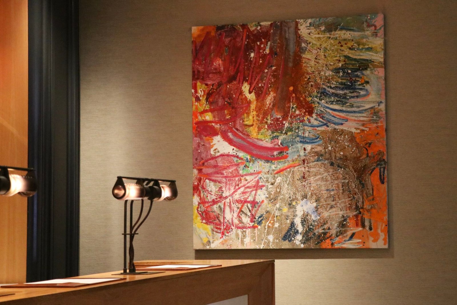 Glass Structure (Sunset) by Charlie Russell in Groundwork at Rosewood London