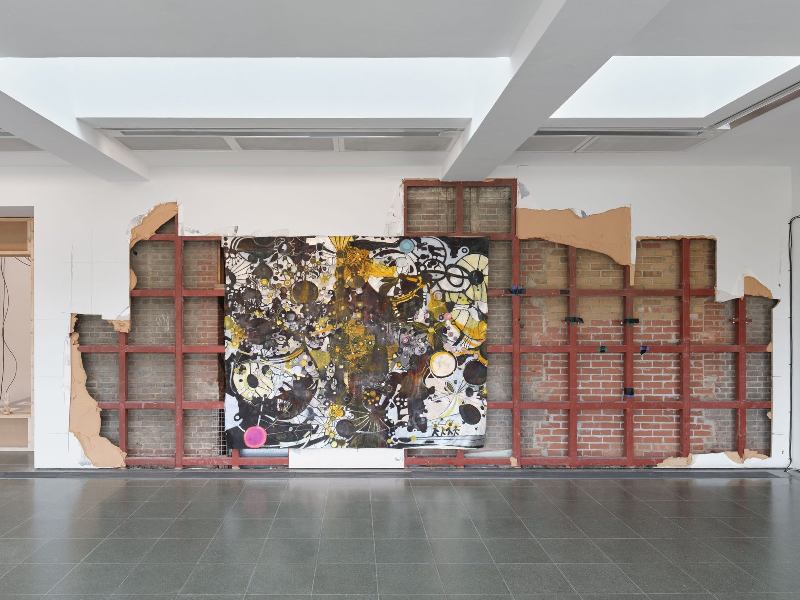 Installation view of Justin Caguiat: Change Ringing at Serpentine South, 2026