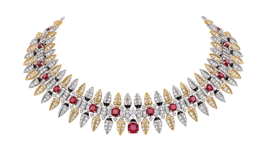 Louis Vuitton Conquest: rubies in a directional setting