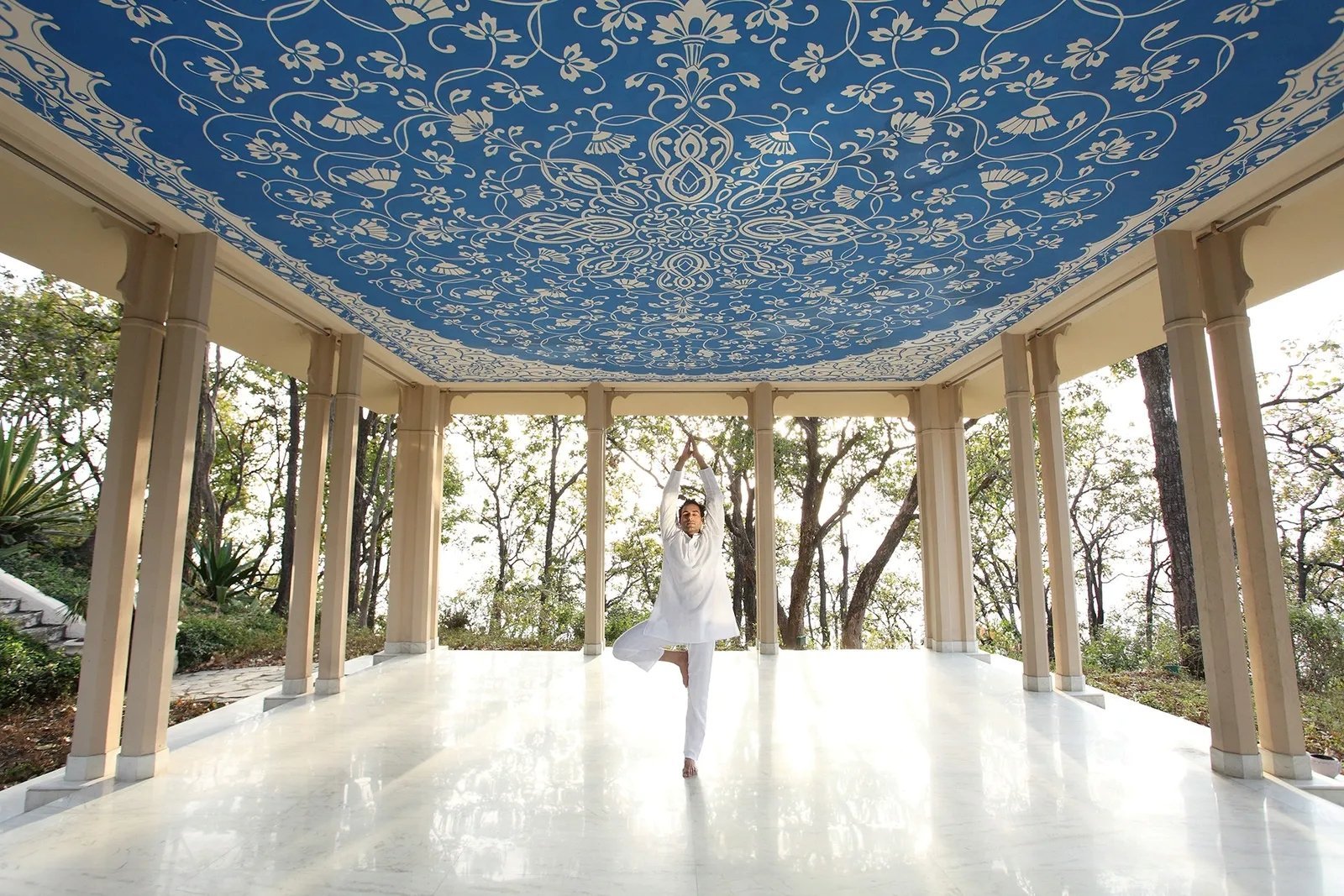 Ayurvedic spa pavilion at Ananda in the Himalayas