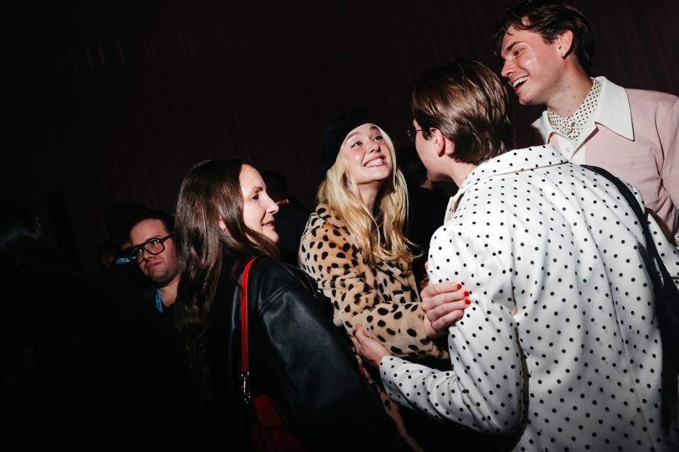 Decor and crowd at the Coach after-party
